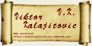 Viktor Kalajitović vizit kartica
